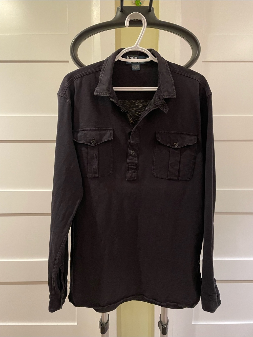 Polo by Ralph Lauren Men's Long-Sleeve Black Utility Pullover